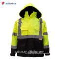 2018 Factory Wholesale Winter Hi Vis Workwear Parka Ansi Class 3 High Visibility Safety Jacket